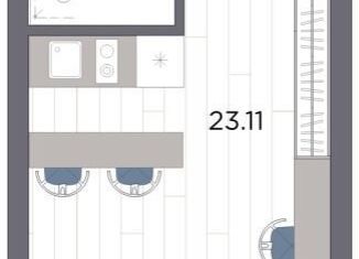 Продается квартира студия, 26.1 м2, Санкт-Петербург, Красногвардейский район, Магнитогорская улица, 51литЗ