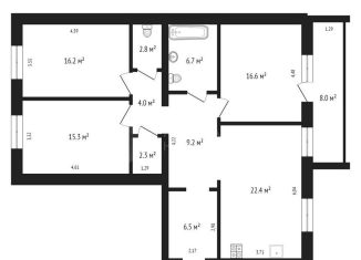 Продается 3-ком. квартира, 102 м2, Тюмень, улица Тимофея Кармацкого, 7к1, ЖК Ария