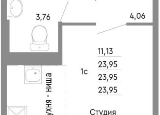 Продаю однокомнатную квартиру, 24 м2, Челябинск, Нефтебазовая улица, 1к2
