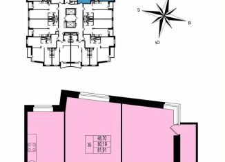 3-комнатная квартира на продажу, 81.9 м2, Владимир, ЖК Гвардейский 2.0