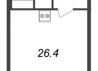 Продажа квартиры студии, 26.4 м2, Санкт-Петербург, ЖК Стрижи в Невском, улица Бабушкина, 55к1