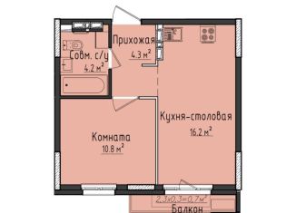 Продается однокомнатная квартира, 36.4 м2, село Первомайский
