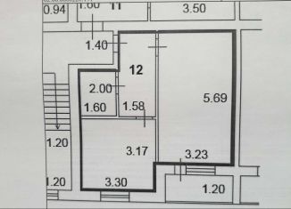 Продам 1-комнатную квартиру, 37.7 м2, Михайлов, Фабричная улица, 29