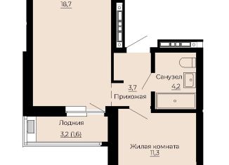 Продаю 1-комнатную квартиру, 39.5 м2, Екатеринбург, ЖК Ольховский Парк