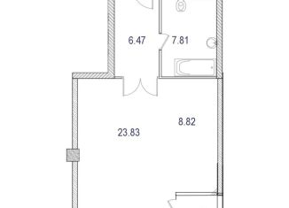 Продажа 1-комнатной квартиры, 63.5 м2, Москва, ЖК Маршал