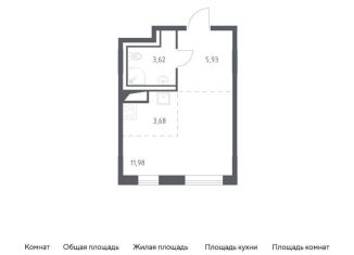 Квартира на продажу студия, 25.2 м2, деревня Лаголово, жилой комплекс Квартал Лаголово, 2