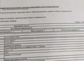 Земельный участок на продажу, 6 сот., село Сабнова, Южная улица, 30