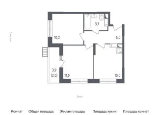 Продается двухкомнатная квартира, 42.1 м2, поселение Рязановское, жилой комплекс Алхимово, к4, ЖК Алхимово