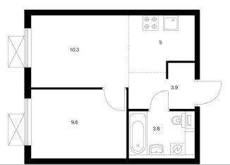 Продаю двухкомнатную квартиру, 32.4 м2, Котельники