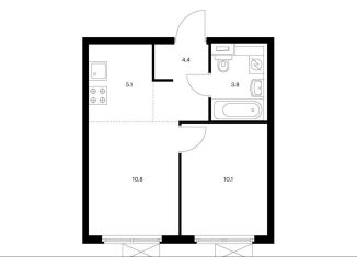 Продам 2-ком. квартиру, 34.2 м2, Котельники