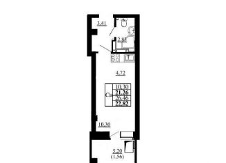 Квартира на продажу студия, 22.4 м2, Новосибирск, ЖК Дом на Плановой