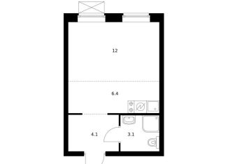 Продается квартира студия, 25.6 м2, Екатеринбург, Октябрьский район