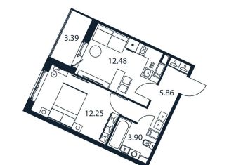 Однокомнатная квартира на продажу, 36.2 м2, Мурино
