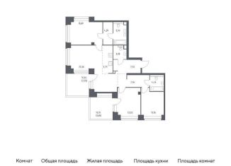 Трехкомнатная квартира на продажу, 111 м2, Москва, жилой комплекс Нова, к1, метро Минская