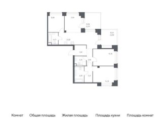 Продажа трехкомнатной квартиры, 107.6 м2, Москва, жилой комплекс Нова, к1, район Раменки