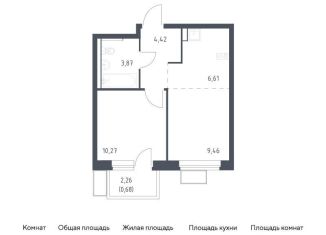 Продажа 1-ком. квартиры, 35.3 м2, посёлок Жилино-1, жилой комплекс Егорово Парк, к3.2