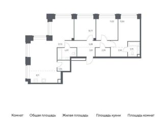 Продается 3-комнатная квартира, 104.6 м2, Москва, метро Минская, жилой комплекс Нова, к3