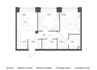 Продаю двухкомнатную квартиру, 56 м2, Москва, метро Минская, жилой комплекс Нова, к3