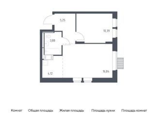 Продается 1-комнатная квартира, 40.5 м2, деревня Путилково