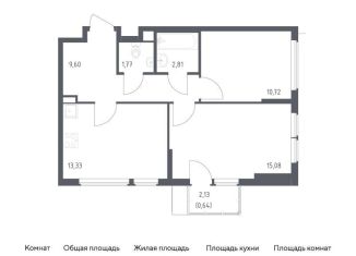 2-комнатная квартира на продажу, 54 м2, село Остафьево, жилой комплекс Остафьево, к20