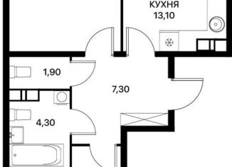 2-комнатная квартира на продажу, 61.9 м2, Ростов-на-Дону