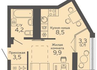 Продается квартира студия, 27.8 м2, Екатеринбург, метро Геологическая, улица 8 Марта, 204Г