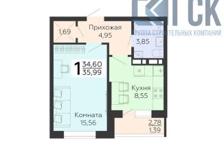 Продам однокомнатную квартиру, 36 м2, Воронеж, улица 45-й Стрелковой Дивизии