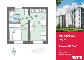 1-комнатная квартира на продажу, 30.9 м2, Ленинградская область