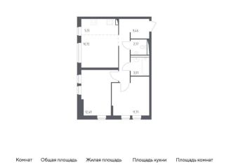 Продается 2-комнатная квартира, 54.7 м2, село Остафьево, жилой комплекс Остафьево, к17