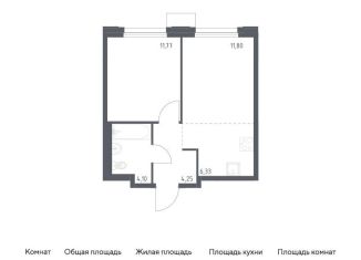 Однокомнатная квартира на продажу, 38.3 м2, поселение Кокошкино, жилой комплекс Новое Внуково, к33