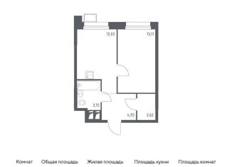 Продается однокомнатная квартира, 36.4 м2, поселение Мосрентген, многофункциональный комплекс Тропарево Парк, к2.1