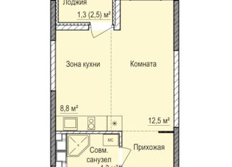 Продам квартиру студию, 30 м2, Ижевск, Индустриальный район