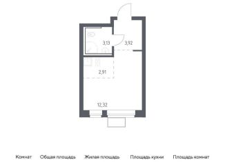 Квартира на продажу студия, 22.3 м2, посёлок Жилино-1, жилой комплекс Егорово Парк, к3.1, ЖК Егорово Парк