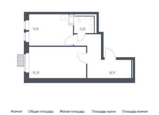 Продаю 1-комнатную квартиру, 39.8 м2, Московская область