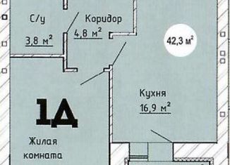 Продам однокомнатную квартиру, 33.8 м2, Самарская область