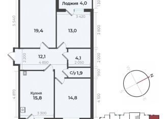 Продажа 3-комнатной квартиры, 90 м2, Ставропольский край