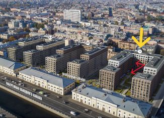 Трехкомнатная квартира на продажу, 54.7 м2, Санкт-Петербург, метро Балтийская, жилой комплекс Лермонтовский 54, к 2.1