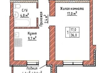 Продается однокомнатная квартира, 36 м2, Самарская область