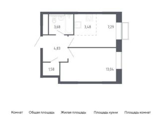 Продажа однокомнатной квартиры, 33.9 м2, Балашиха, жилой квартал Новоград Павлино, к6