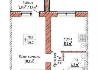 Продажа 1-ком. квартиры, 39.2 м2, Самара, Куйбышевский район