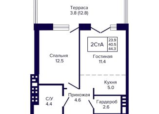 Продажа 2-ком. квартиры, 44.3 м2, Новосибирская область, улица Ляпидевского, 5