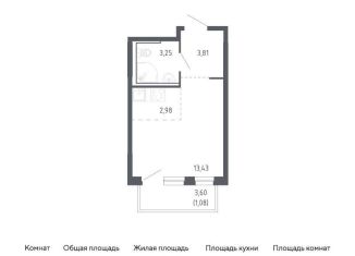 Продается квартира студия, 24.6 м2, Тюмень, жилой комплекс Чаркова 72, 2.1, Ленинский округ