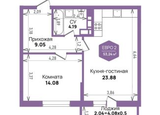 1-ком. квартира на продажу, 53.2 м2, Краснодарский край, Константиновская улица, 5лит6