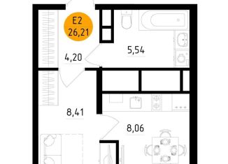 Продам 1-комнатную квартиру, 26.2 м2, Рязанская область