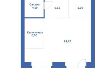 Продажа 1-комнатной квартиры, 46.5 м2, Новосибирская область, автодорога № 11