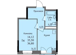 Однокомнатная квартира на продажу, 35.5 м2, Ижевск, Первомайский район, улица Ключевой Посёлок, 23литА