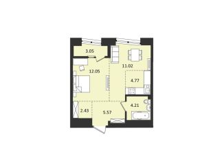 Продажа 2-комнатной квартиры, 43.1 м2, Хабаровск, Албанский переулок