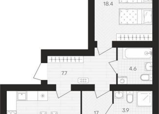 Продаю 2-комнатную квартиру, 74.1 м2, Пензенская область, площадь Ленина