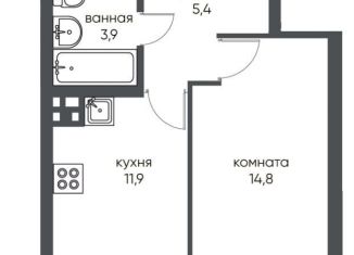Продажа 1-ком. квартиры, 39.1 м2, Новосибирская область, улица Коминтерна, 1с