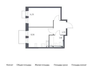 Продажа 1-комнатной квартиры, 34.1 м2, Московская область, жилой комплекс Горки Парк, к3.2